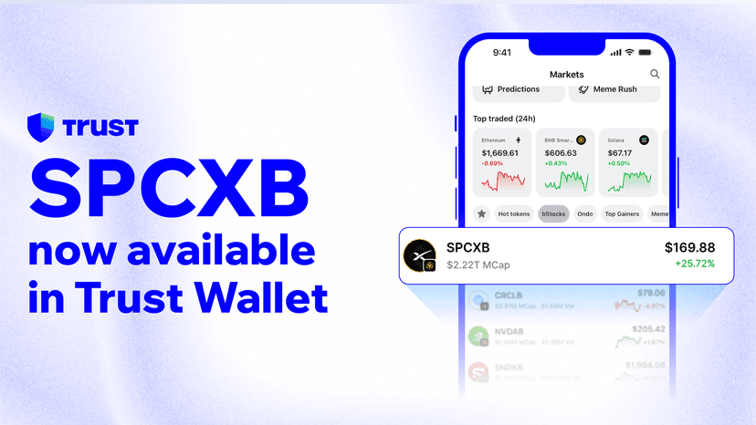 Access SPCXB on Trust Wallet: Tokenized SpaceX Exposure, Onchain