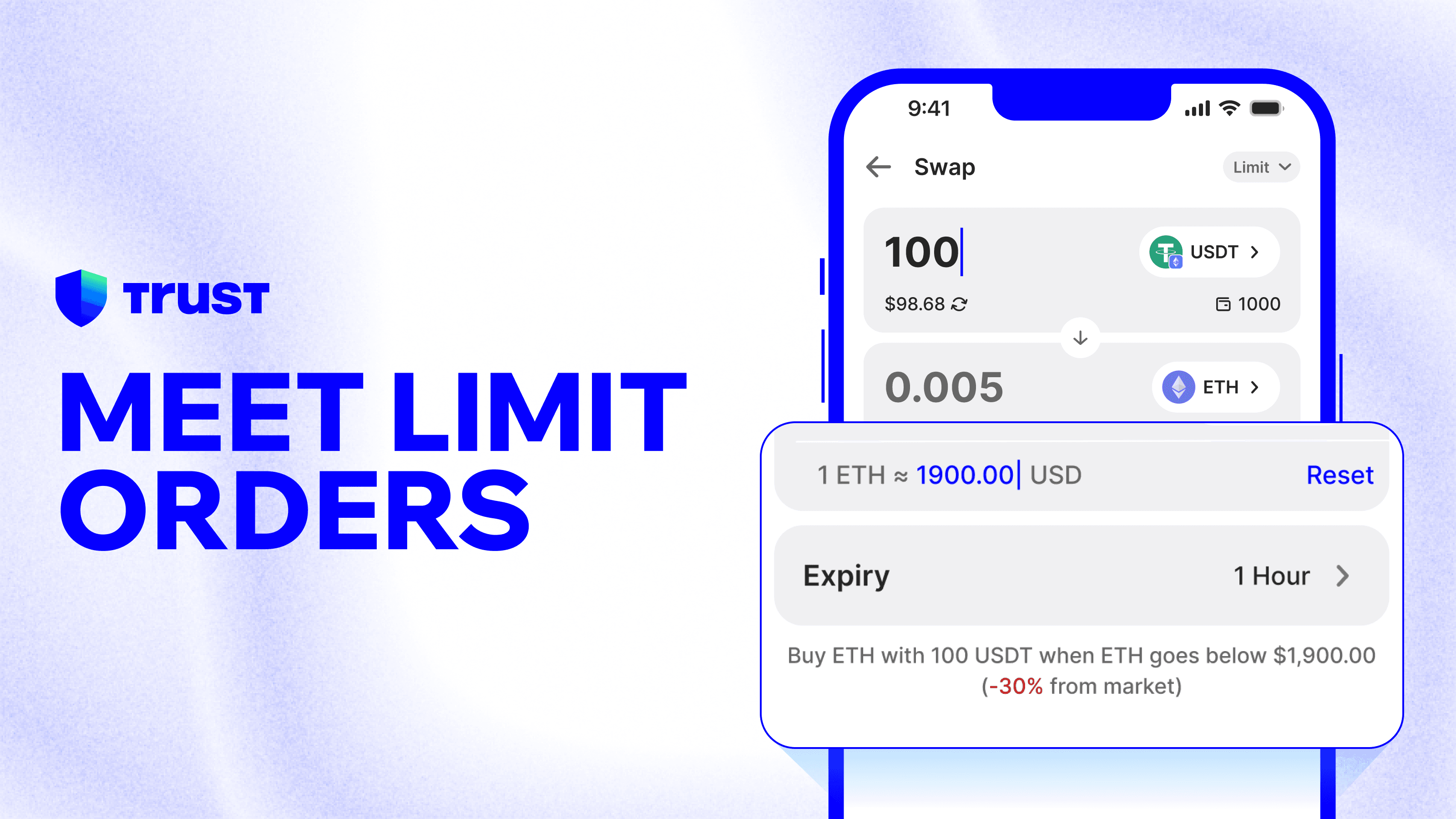 Trust Wallet Introduces Limit Orders for Swaps